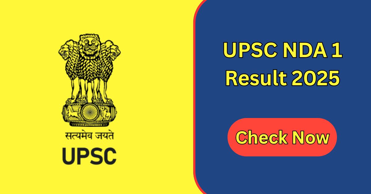 UPSC NDA Result 2025