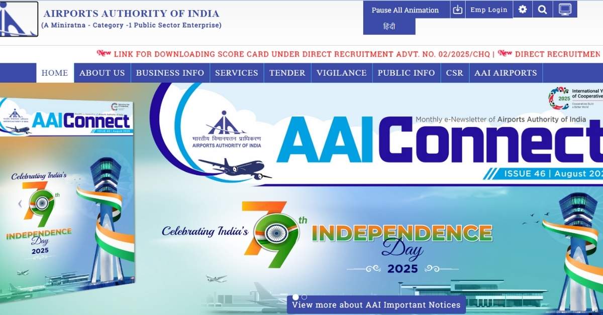 AAI Junior Executive Recruitment 2025: Notification, Vacancies, Eligibility, Salary & Apply Online