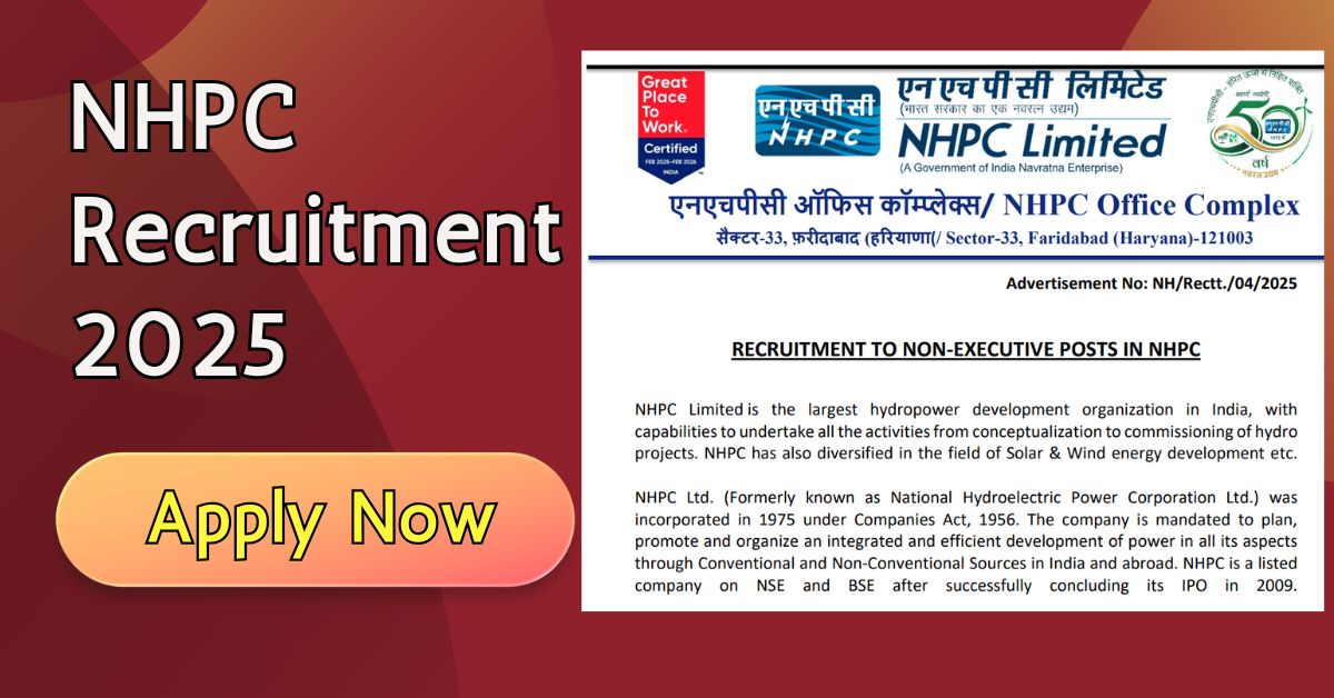 NHPC Recruitment 2025