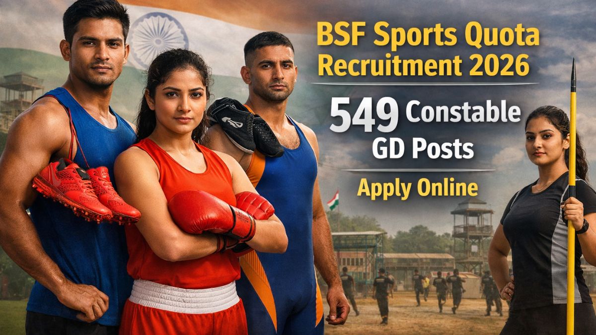 bsf sports quota recruitment 2026 apply now